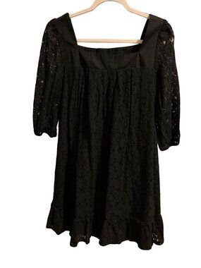 AGB Black Lace Dress | Romantic Cottagecore Mini Dress